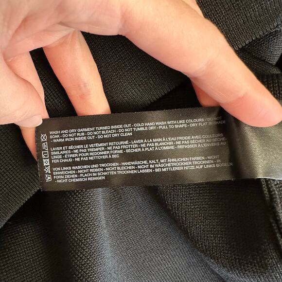 Keepsake One Shoulder Ruffle Trim Black Bodycon Mini Dress Women’s Size US 8 - Picture 8 of 8